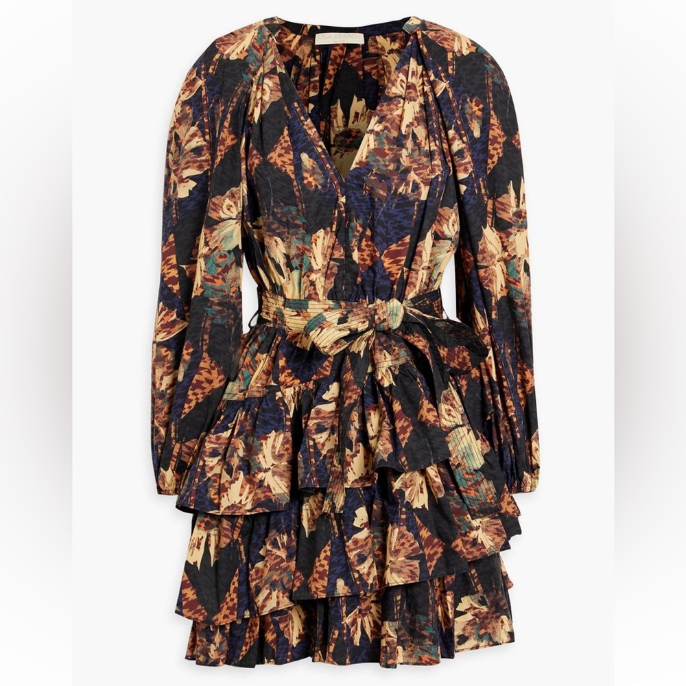 Ulla Johnson Miranda tiered printed cotton mini dress
